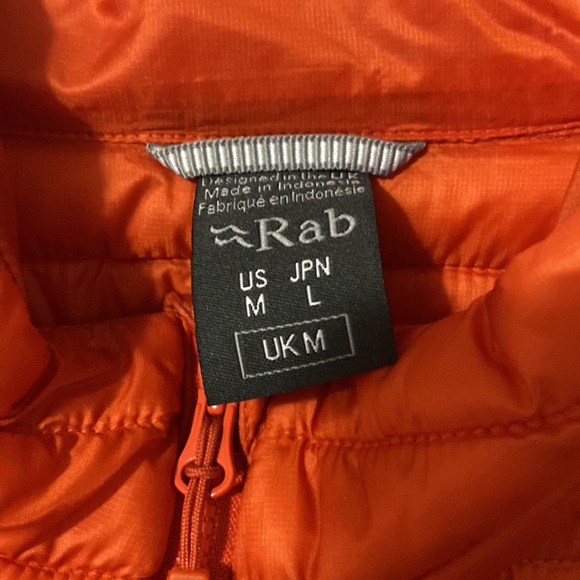 NWOT Rab Men's Cirrus Flex insulated Jacket Men’s Medium Firecracker (Orange) - Picture 3 of 7
